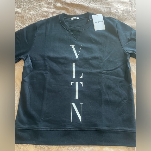 Valentino VLTN Print Men Black Jersey Jumper Sz L - Picture 2 of 9